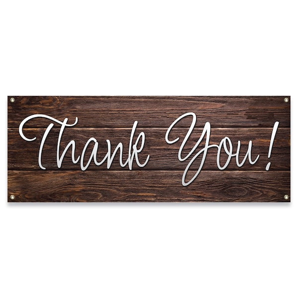 Thank You! Banner Concession Stand Food Truck Single Sided